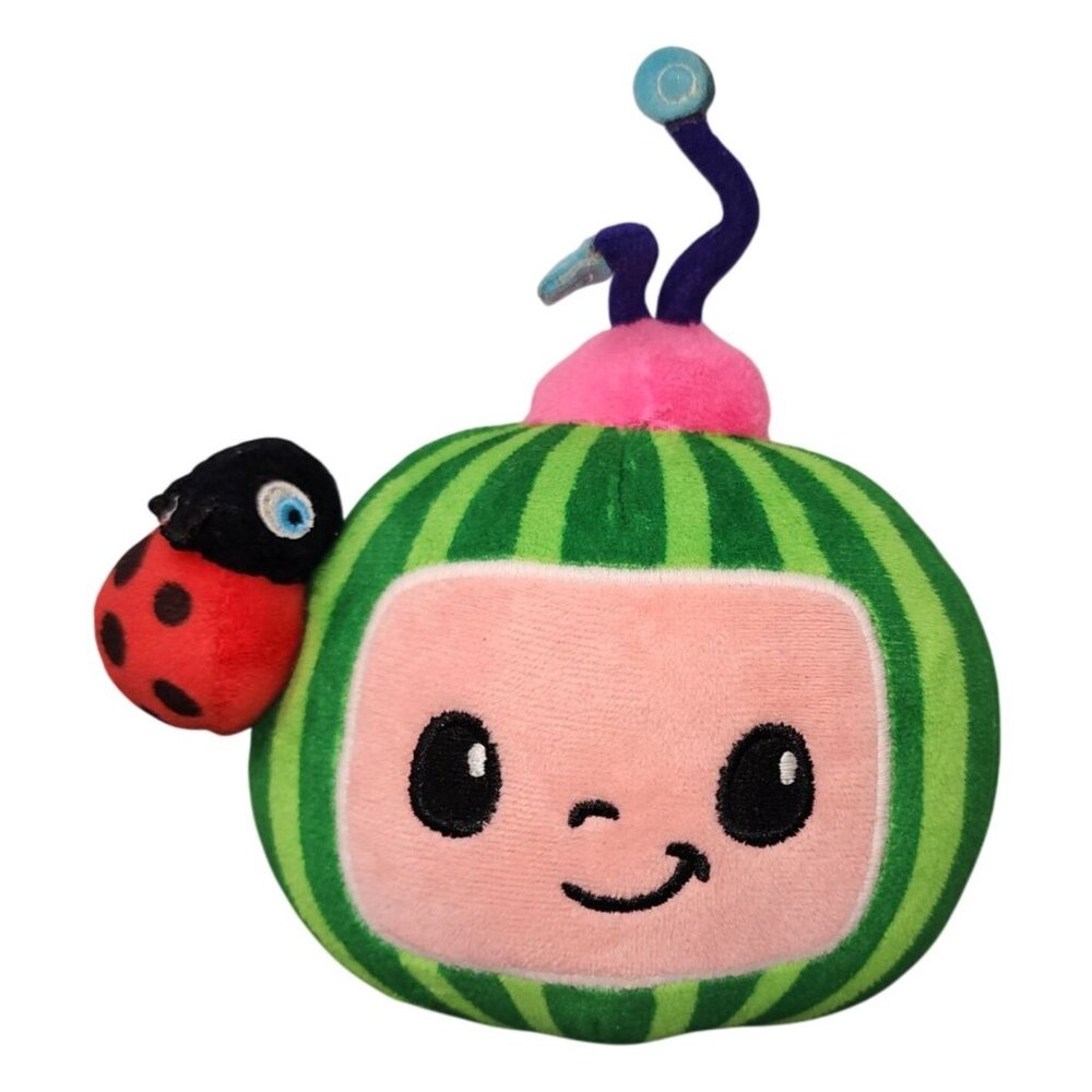 CoComelon Watermelon with Ladybug Plush Stuffed Animal Toy Moonbug Entertainment